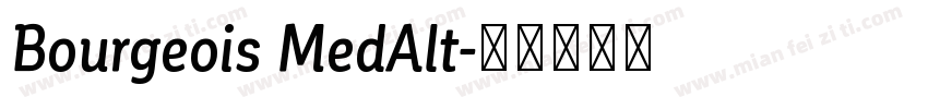 Bourgeois MedAlt字体转换